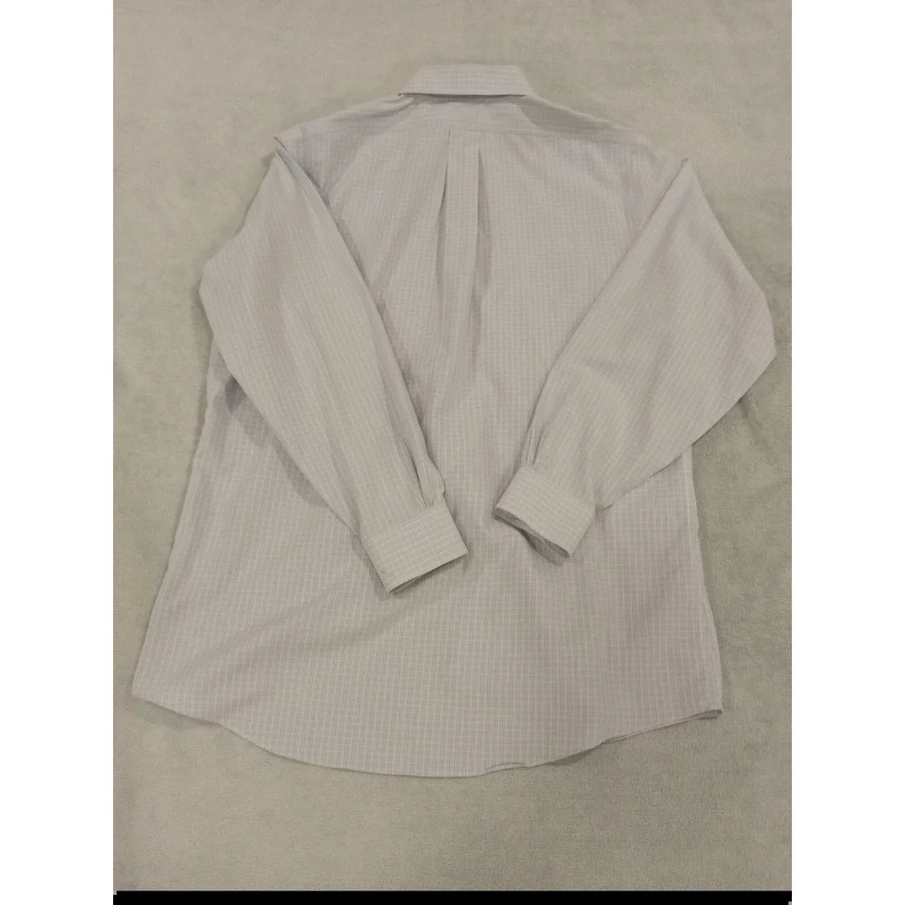 (2) Mens Brooks Brothers Original Polo 346Dress Button Shirt 15.5-2/3 Blue White